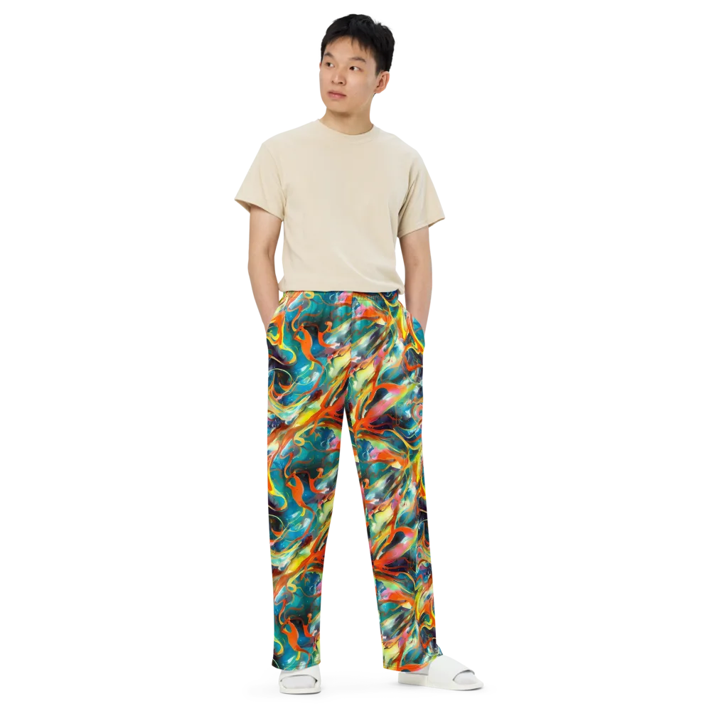 Cecily’s Swirl on Wide-Leg Pants — Front