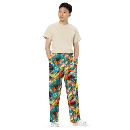 Cecily’s Swirl on a Wide-Leg Pants