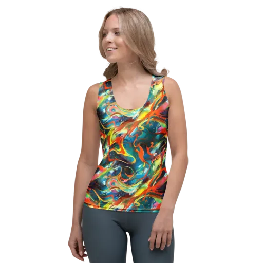 Cecily’s Swirl on a Women's Tank Top
