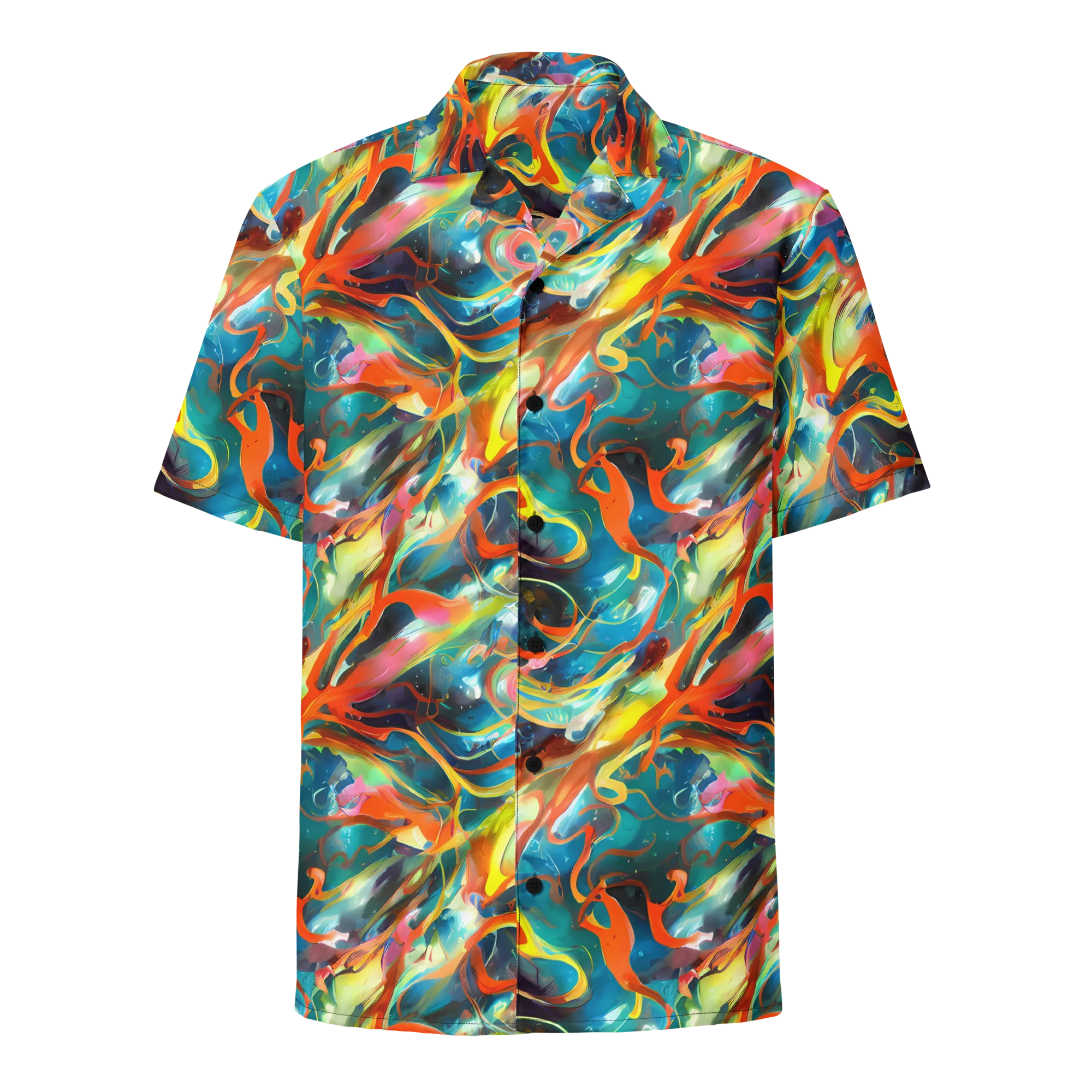 Cecily’s Swirl on Button Shirt — Front