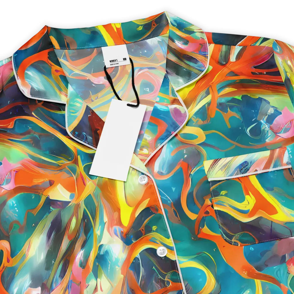 Cecily’s Swirl on Women's Short Sleeve Pajama Top — Product details