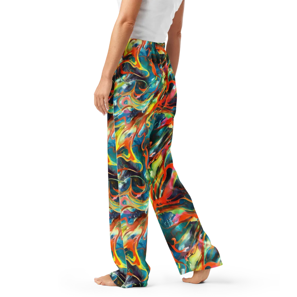 Cecily’s Swirl on Women's Pajama Pants — Left