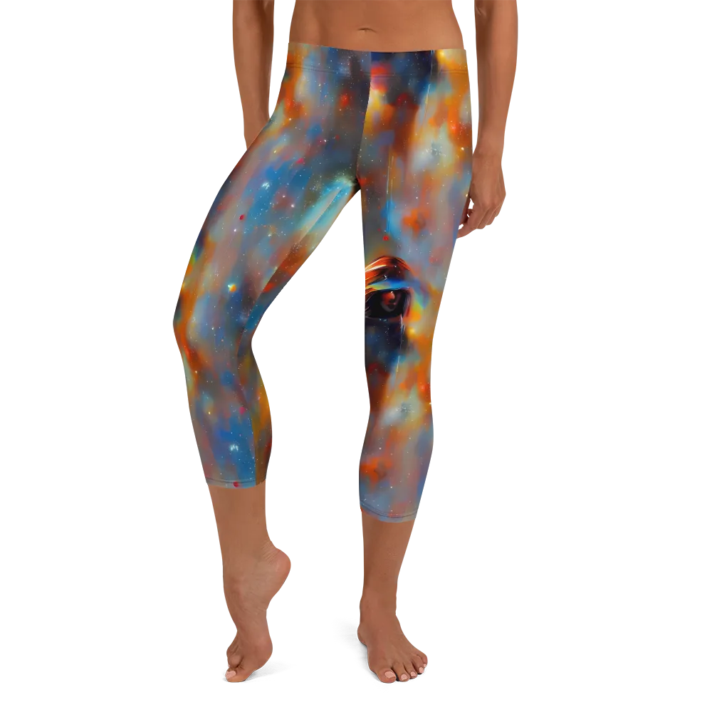 Asterglow Veil on Capri Leggings — Front