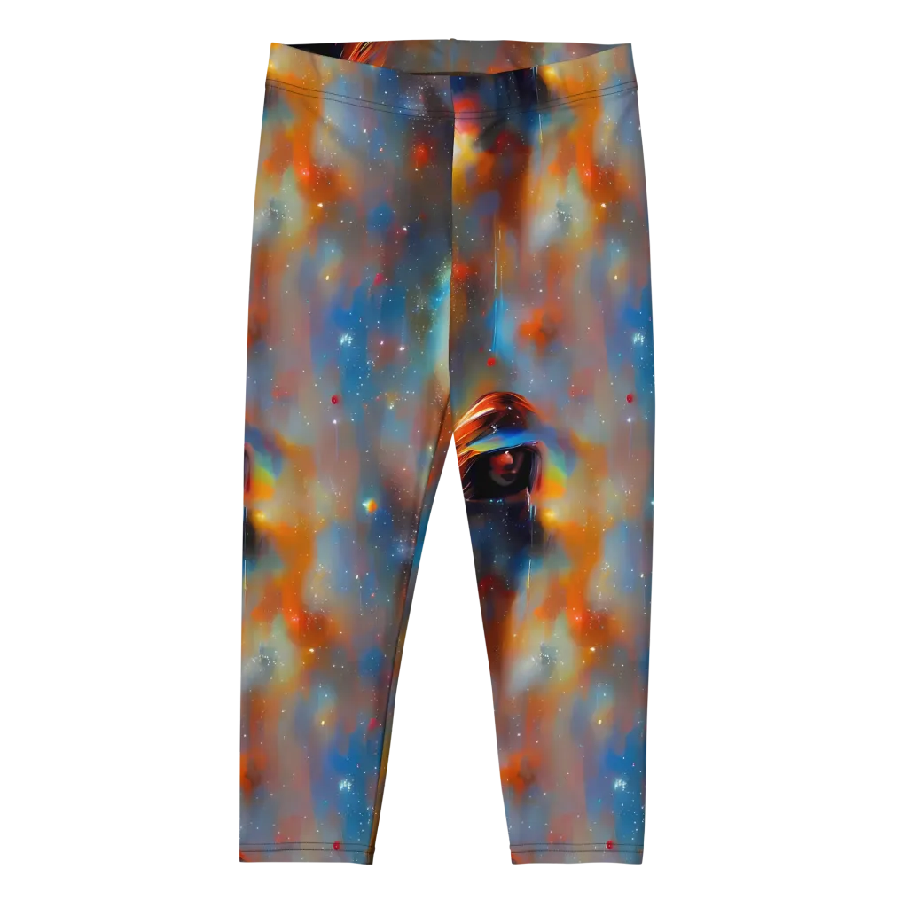 Asterglow Veil on Capri Leggings — Front