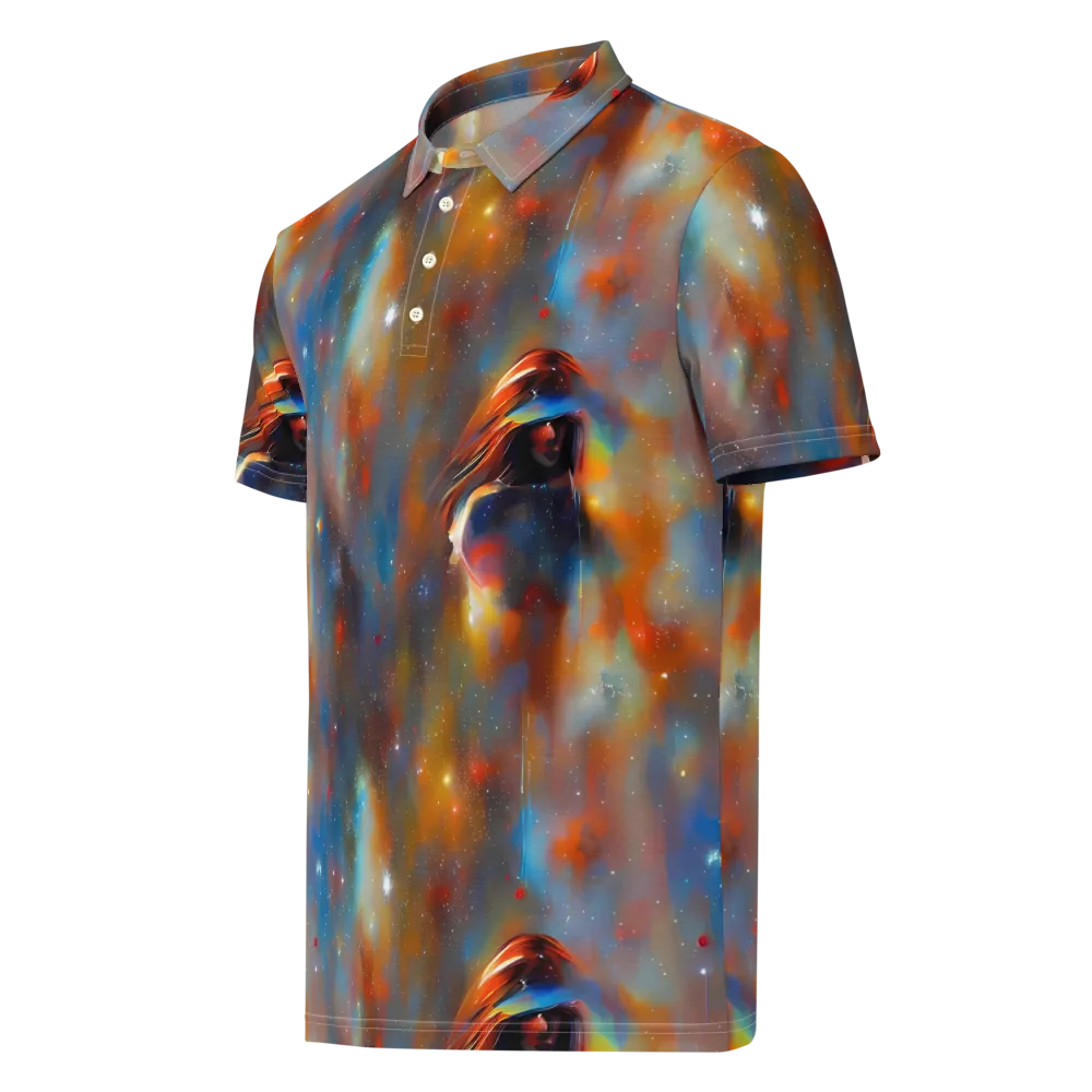 Asterglow Veil on Men's Slim Fit Polo Shirt — Left Front