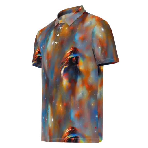 Asterglow Veil on a Men's Slim Fit Polo Shirt