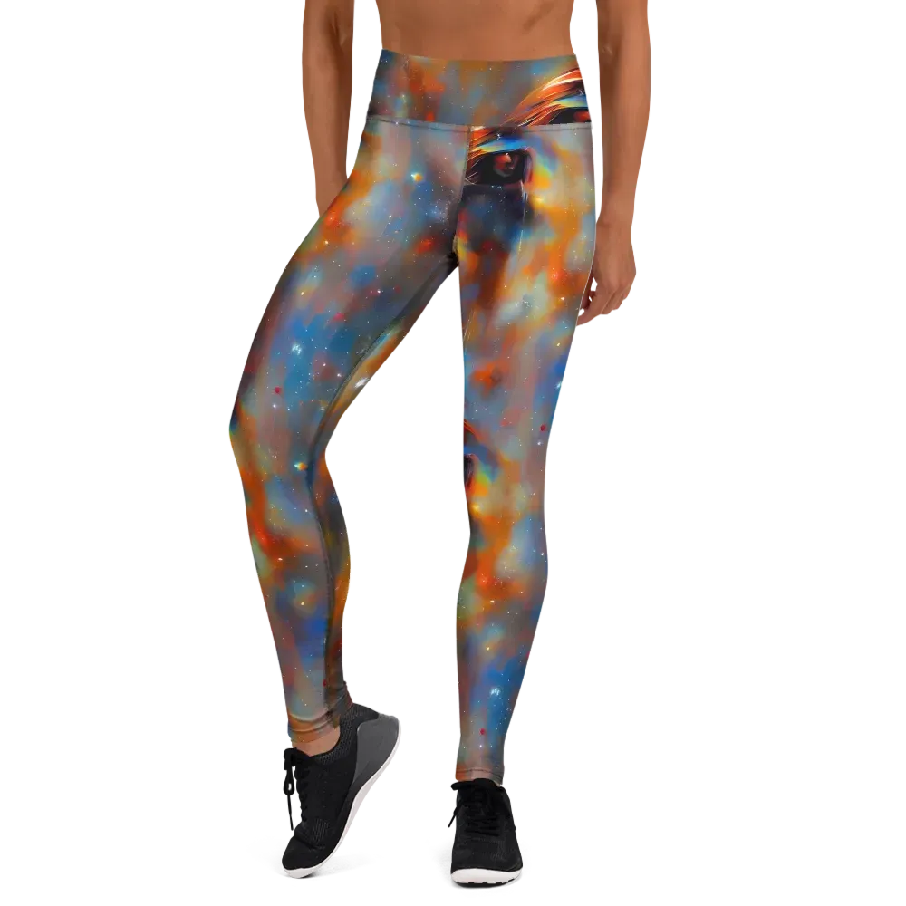 Asterglow Veil on Yoga Leggings — Front