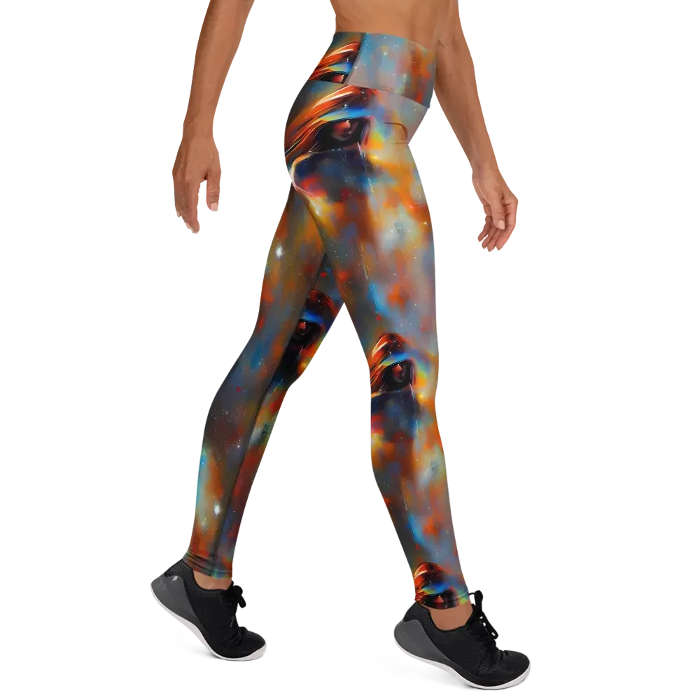 Asterglow Veil on Yoga Leggings — Right