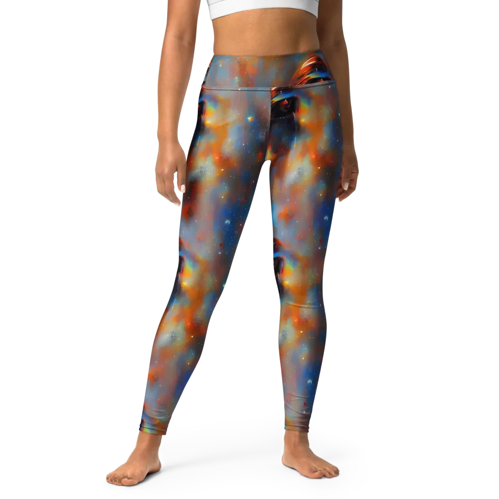 Asterglow Veil on Yoga Leggings — Front
