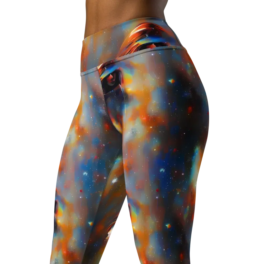 Asterglow Veil on Yoga Leggings — Left Front