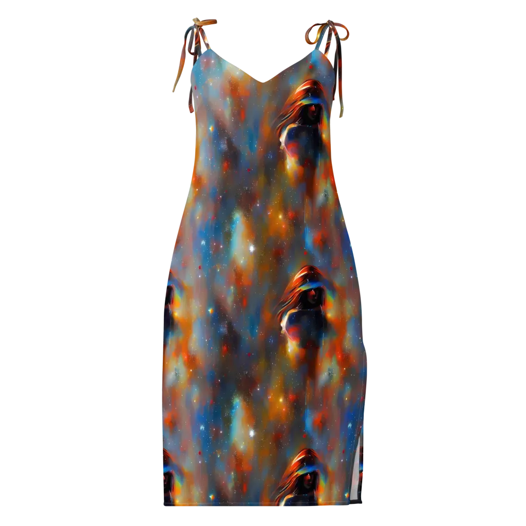 Asterglow Veil on Slip Dress — Front