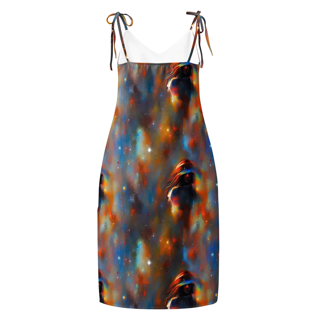 Asterglow Veil on Slip Dress — Back