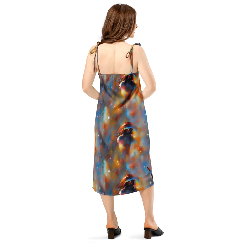 Asterglow Veil on Slip Dress — Back