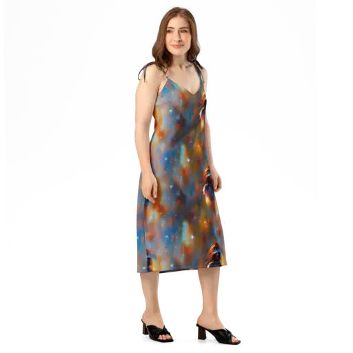 Asterglow Veil on a Slip Dress