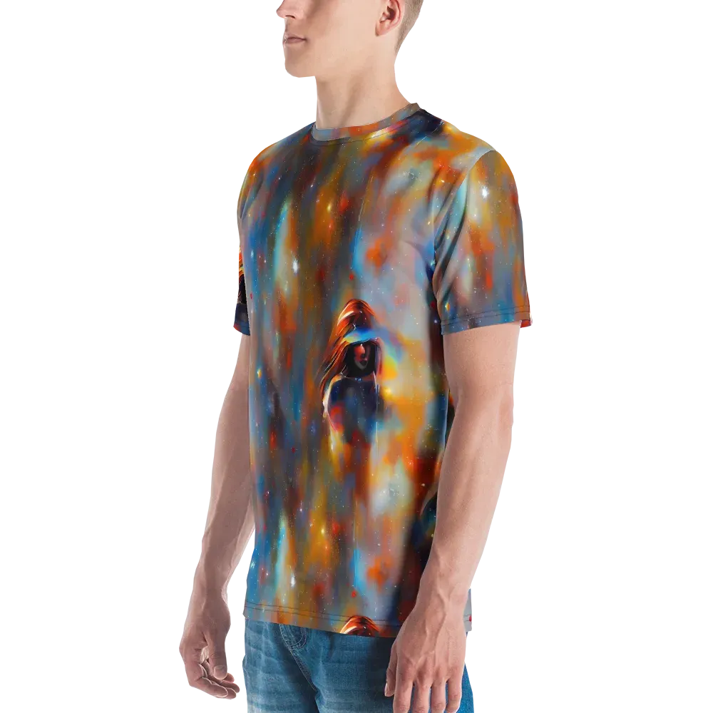 Asterglow Veil on Men's Crew Neck T-Shirt — Left