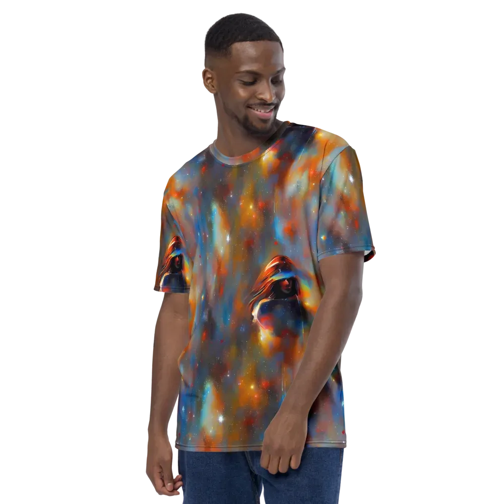 Asterglow Veil on Men's Crew Neck T-Shirt — Left