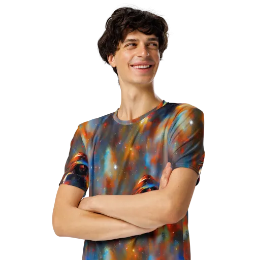 Asterglow Veil on a Men's Crew Neck T-Shirt
