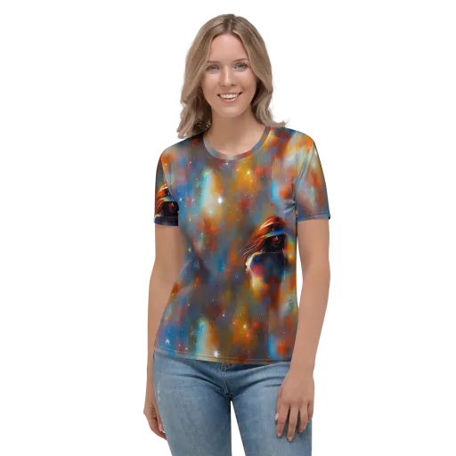 Asterglow Veil on a Women's Crew Neck T-Shirt