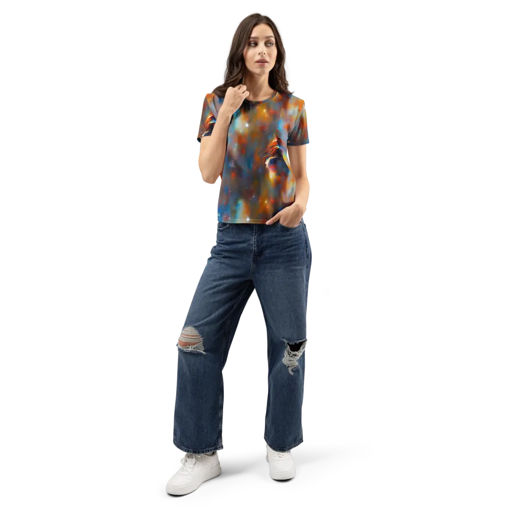 Asterglow Veil on Women's Crew Neck T-Shirt — Front
