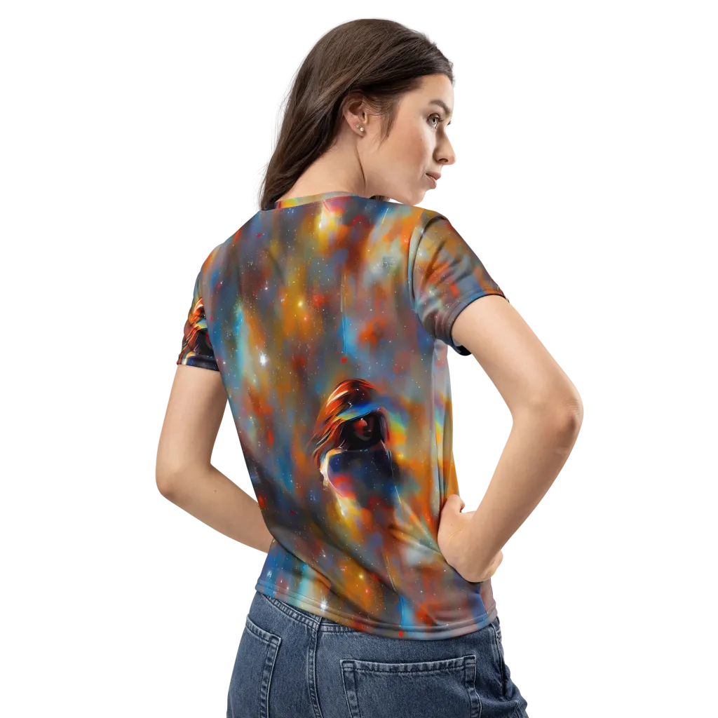 Asterglow Veil on Women's Crew Neck T-Shirt — Back