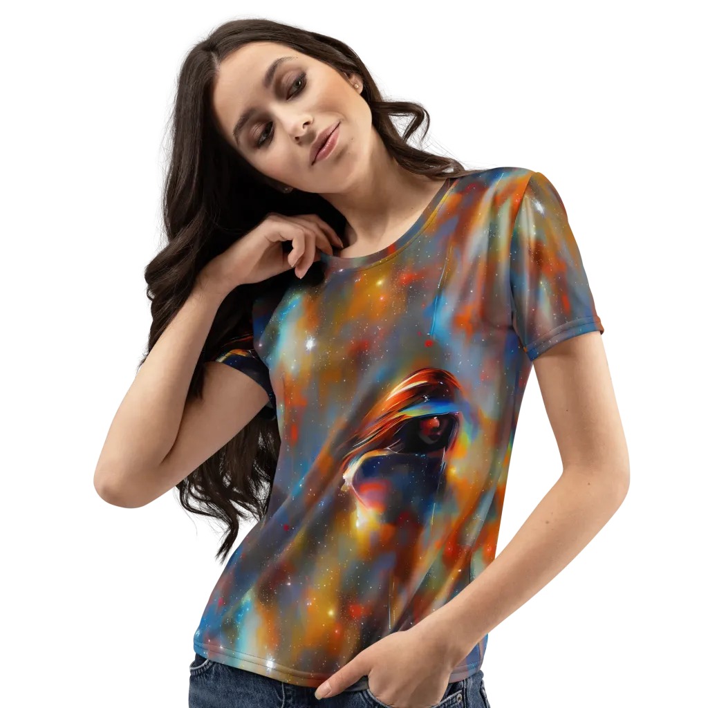 Asterglow Veil on Women's Crew Neck T-Shirt — Left Front