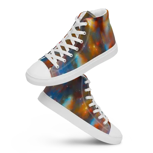 Asterglow Veil on a Women's High Top Canvas Shoes
