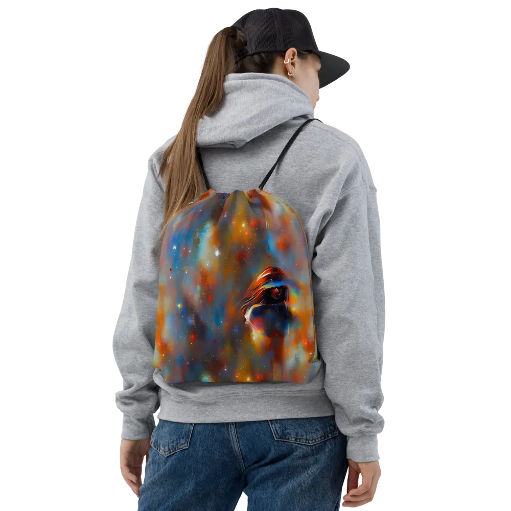 Asterglow Veil on Drawstring Bag — Front