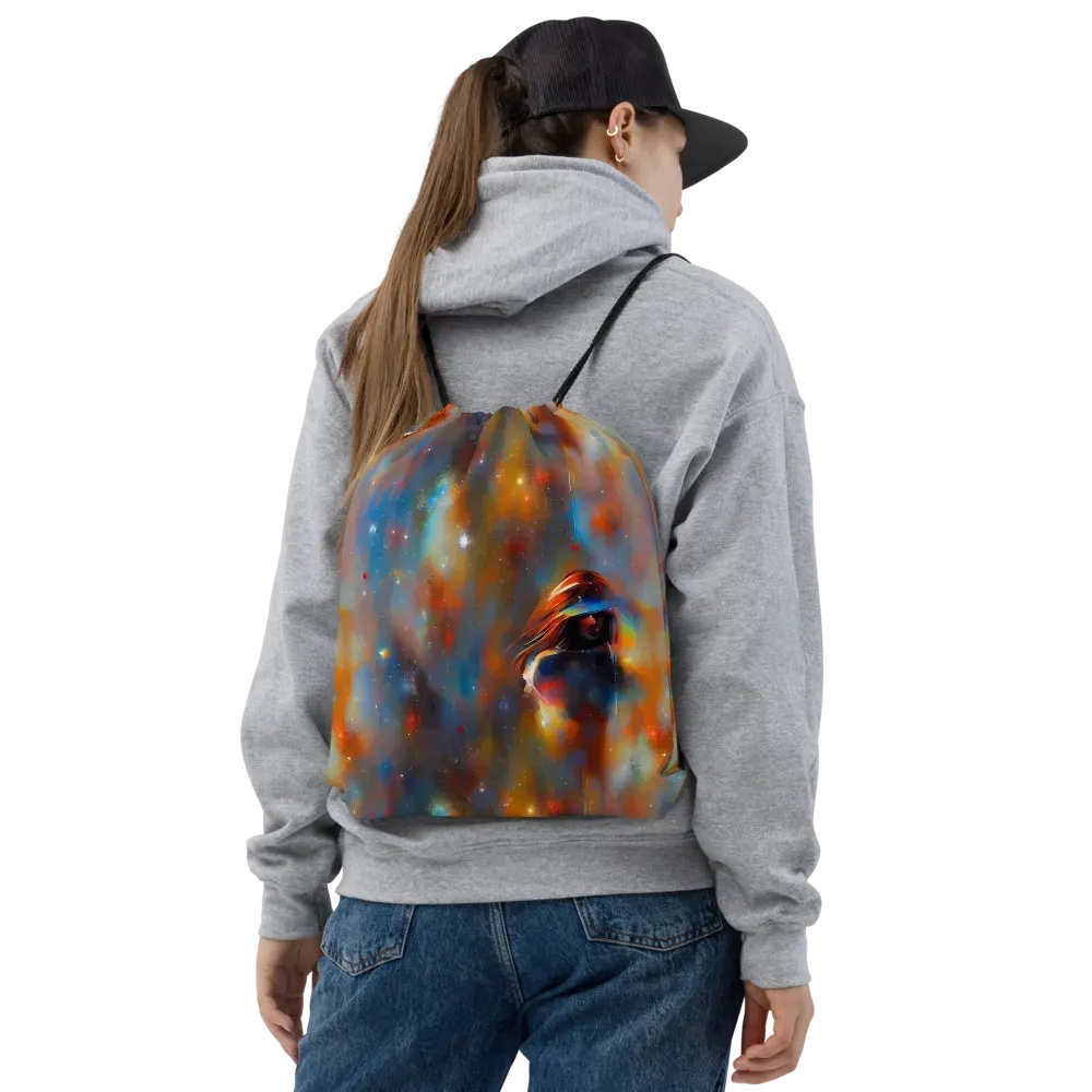 Asterglow Veil on Drawstring Bag — Front