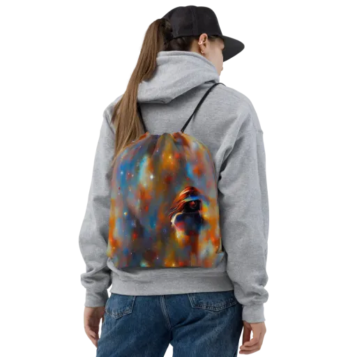 Asterglow Veil on a Drawstring Bag