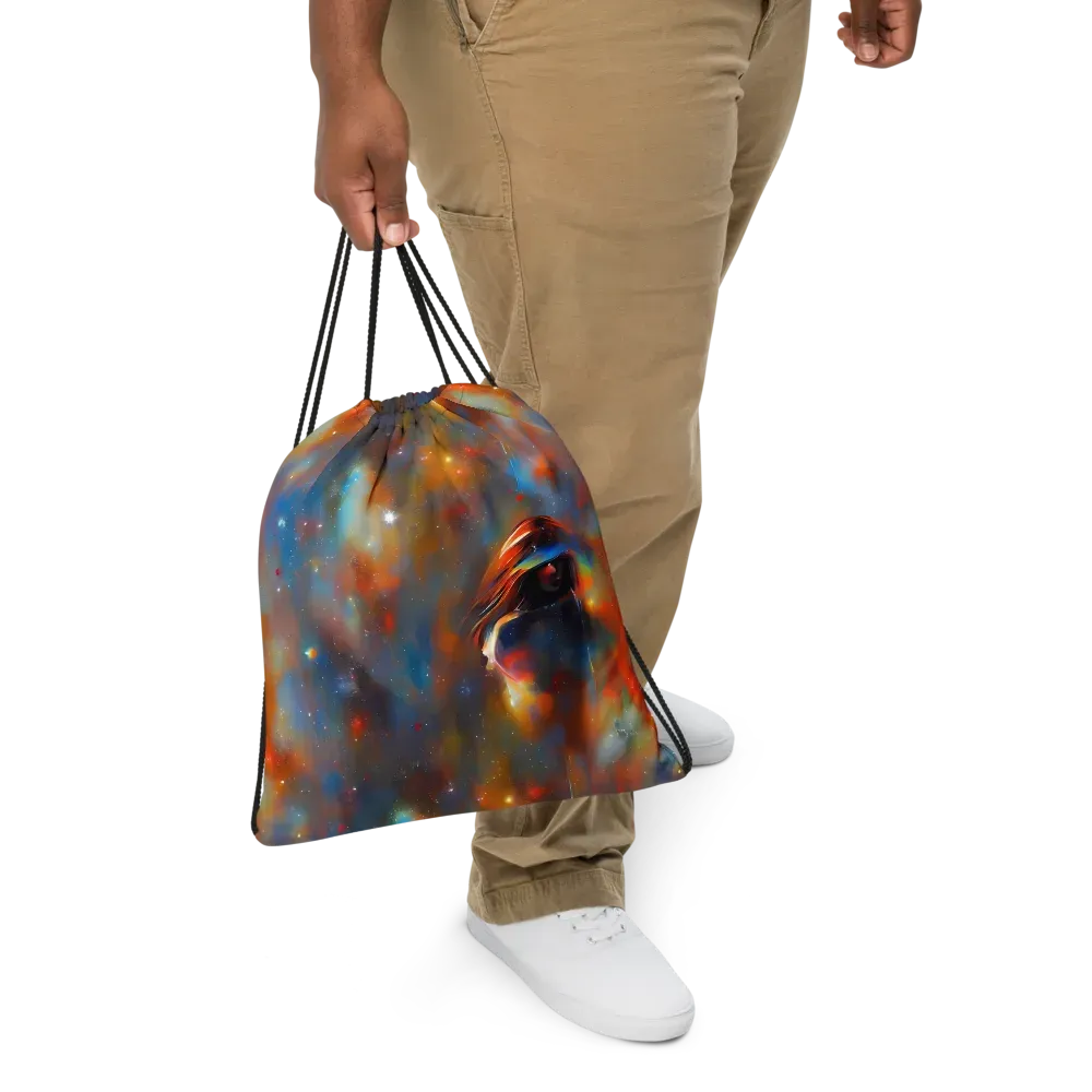 Asterglow Veil on Drawstring Bag — Front