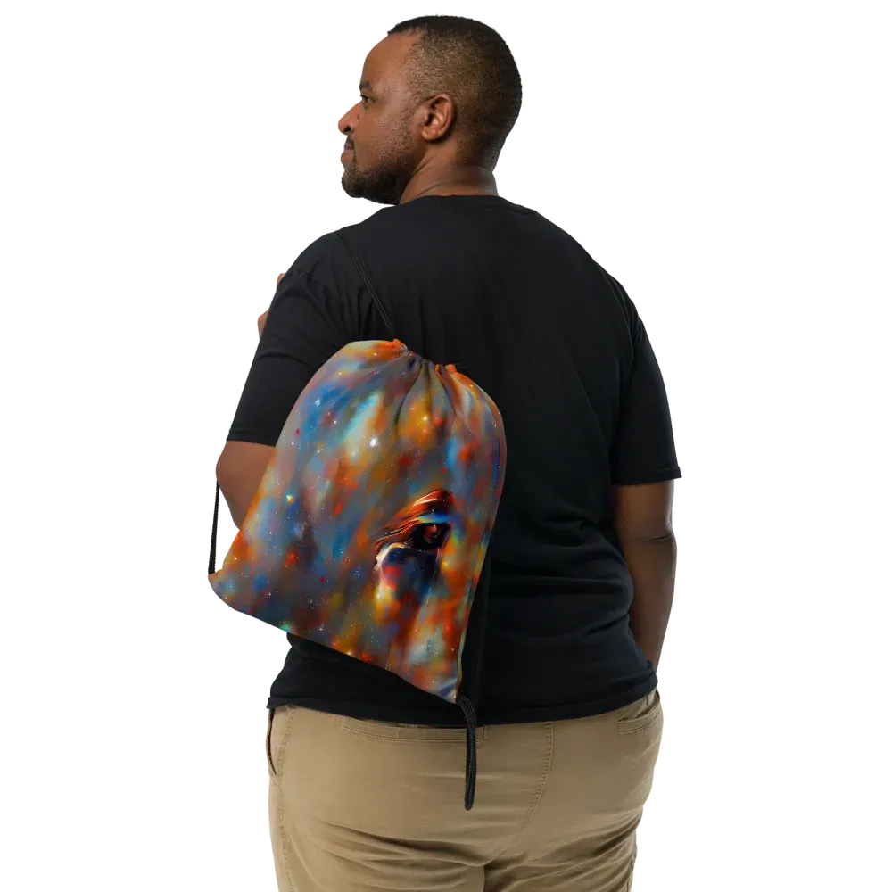 Asterglow Veil on Drawstring Bag — Front