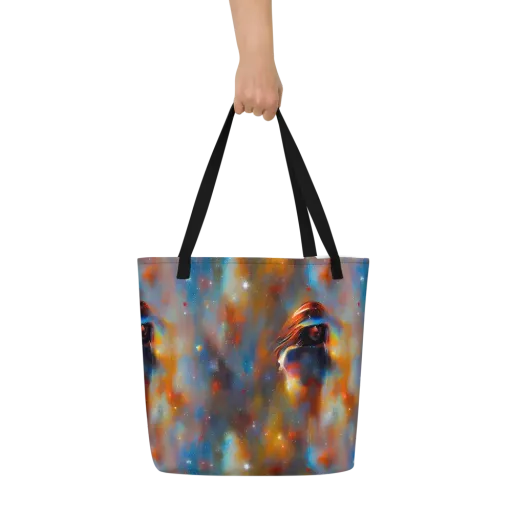 Asterglow Veil on a Large Tote Bag W/ Pocket
