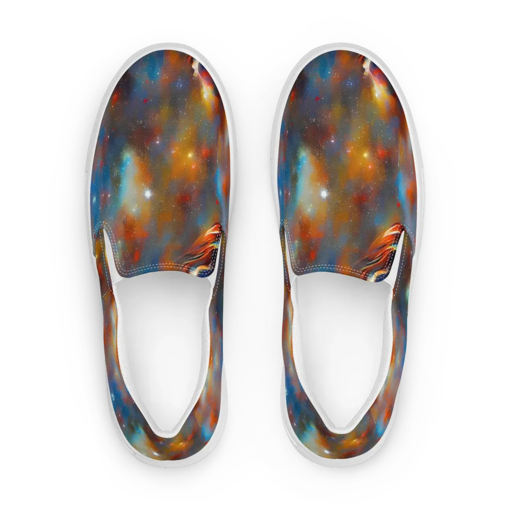 Asterglow Veil on Women's Slip-On Canvas Shoes — Front