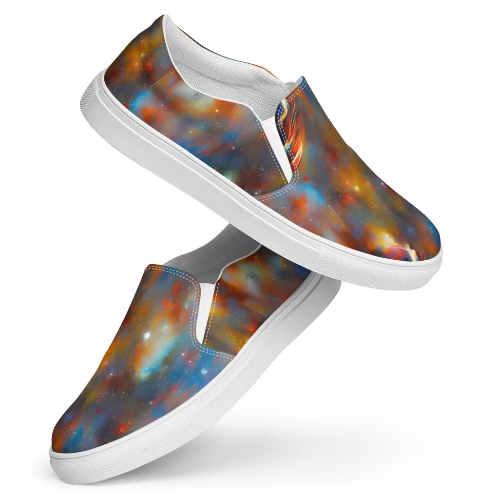 Asterglow Veil on Women's Slip-On Canvas Shoes — Front