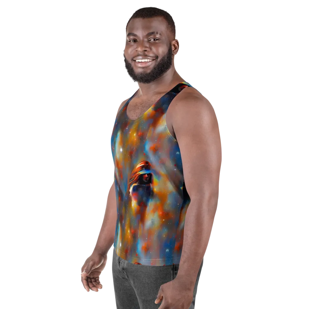 Asterglow Veil on Men's Tank Top — Left Front