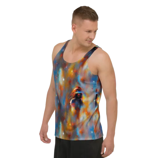 Asterglow Veil on a Men's Tank Top