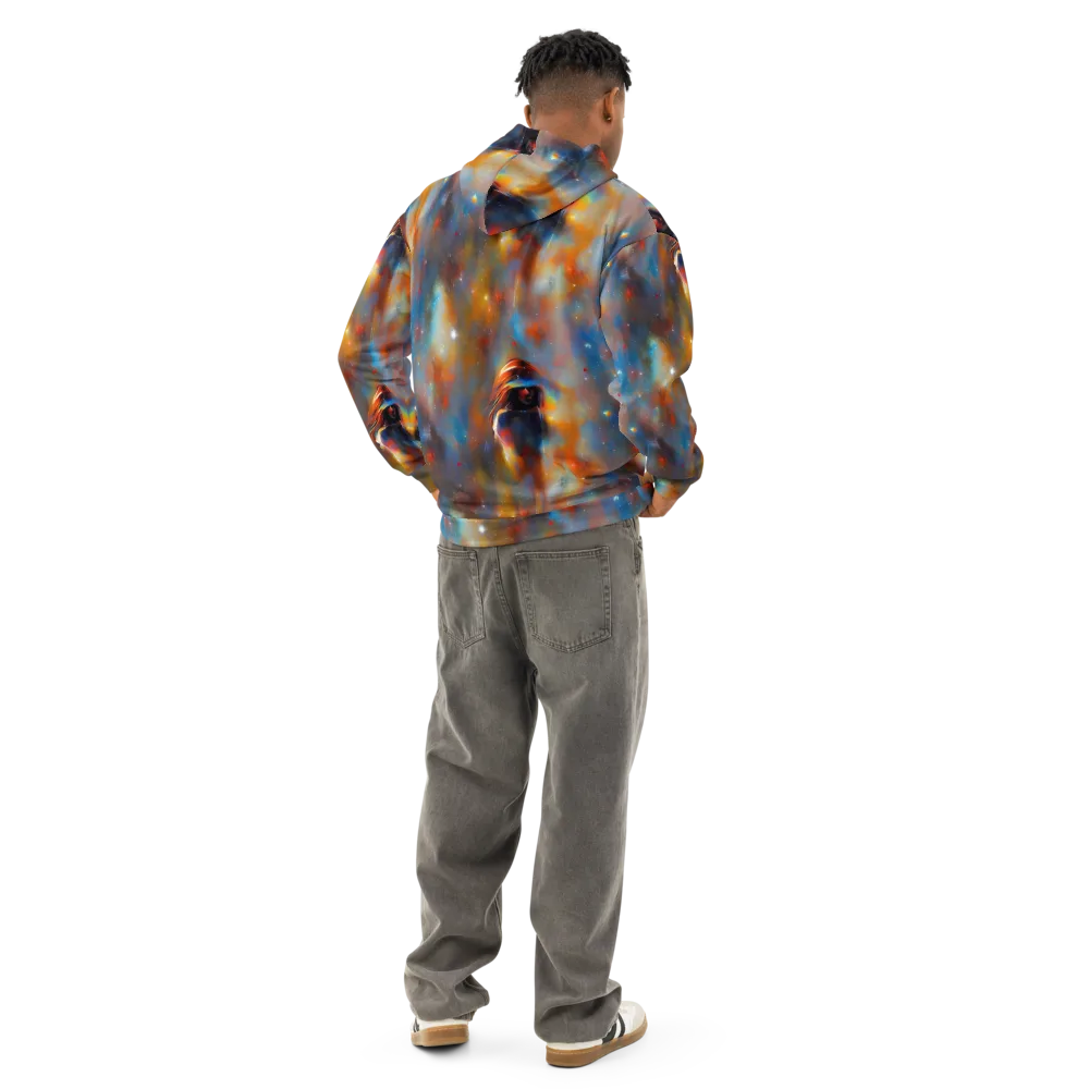 Asterglow Veil on Cotton Hoodie — Back