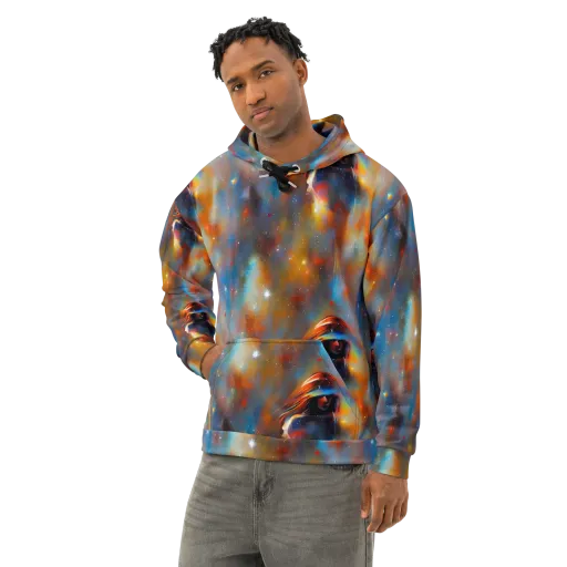 Asterglow Veil on a Cotton Hoodie