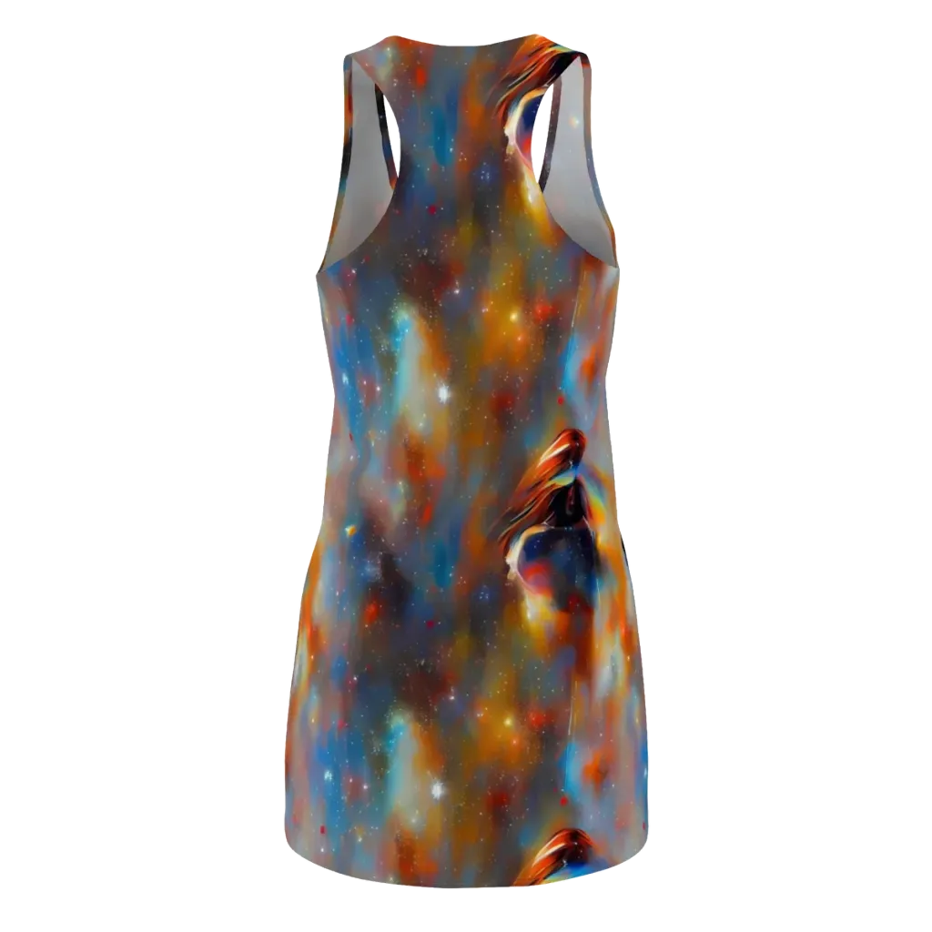 Asterglow Veil on Racerback Dress — Back