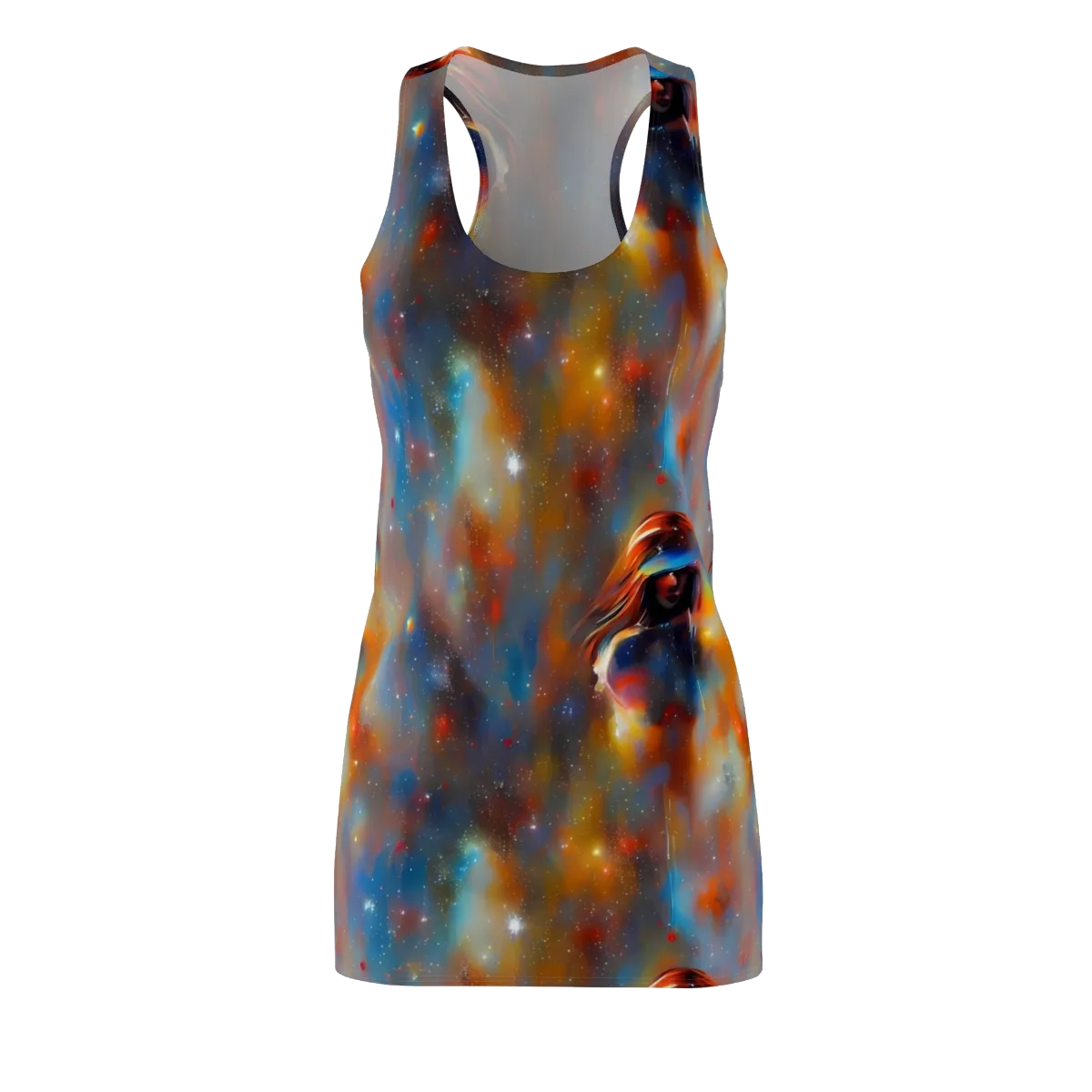 Asterglow Veil on Racerback Dress — Front