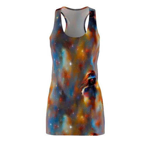Asterglow Veil on a Racerback Dress
