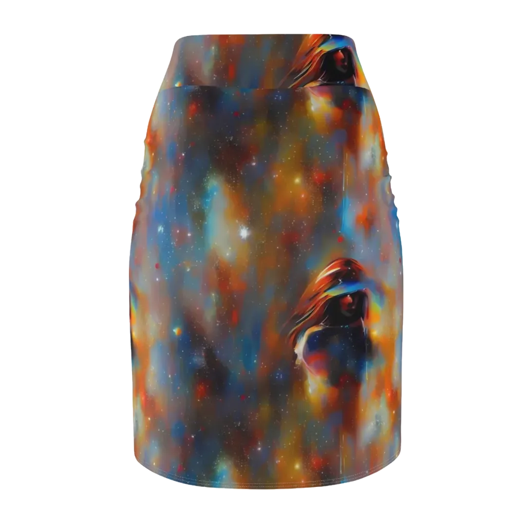 Asterglow Veil on Pencil Skirt — Back