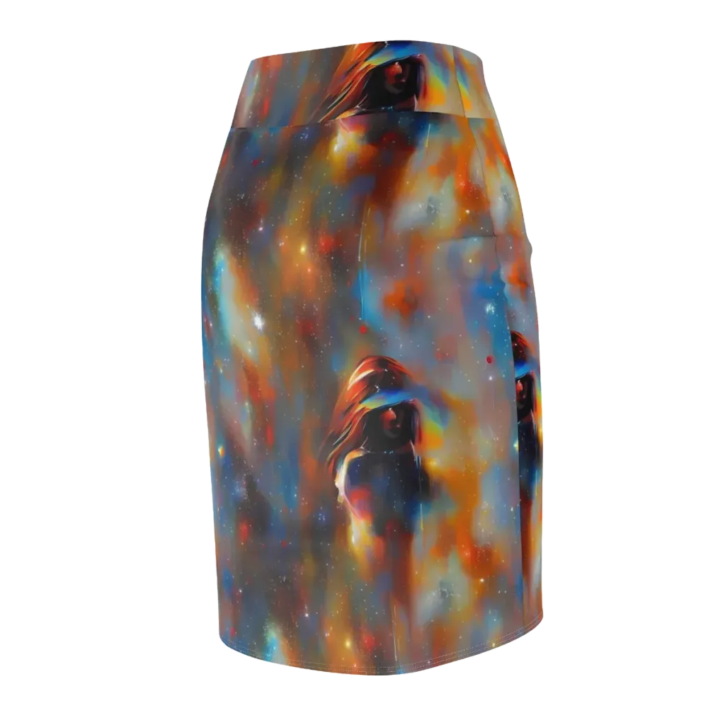 Asterglow Veil on Pencil Skirt — Back Side