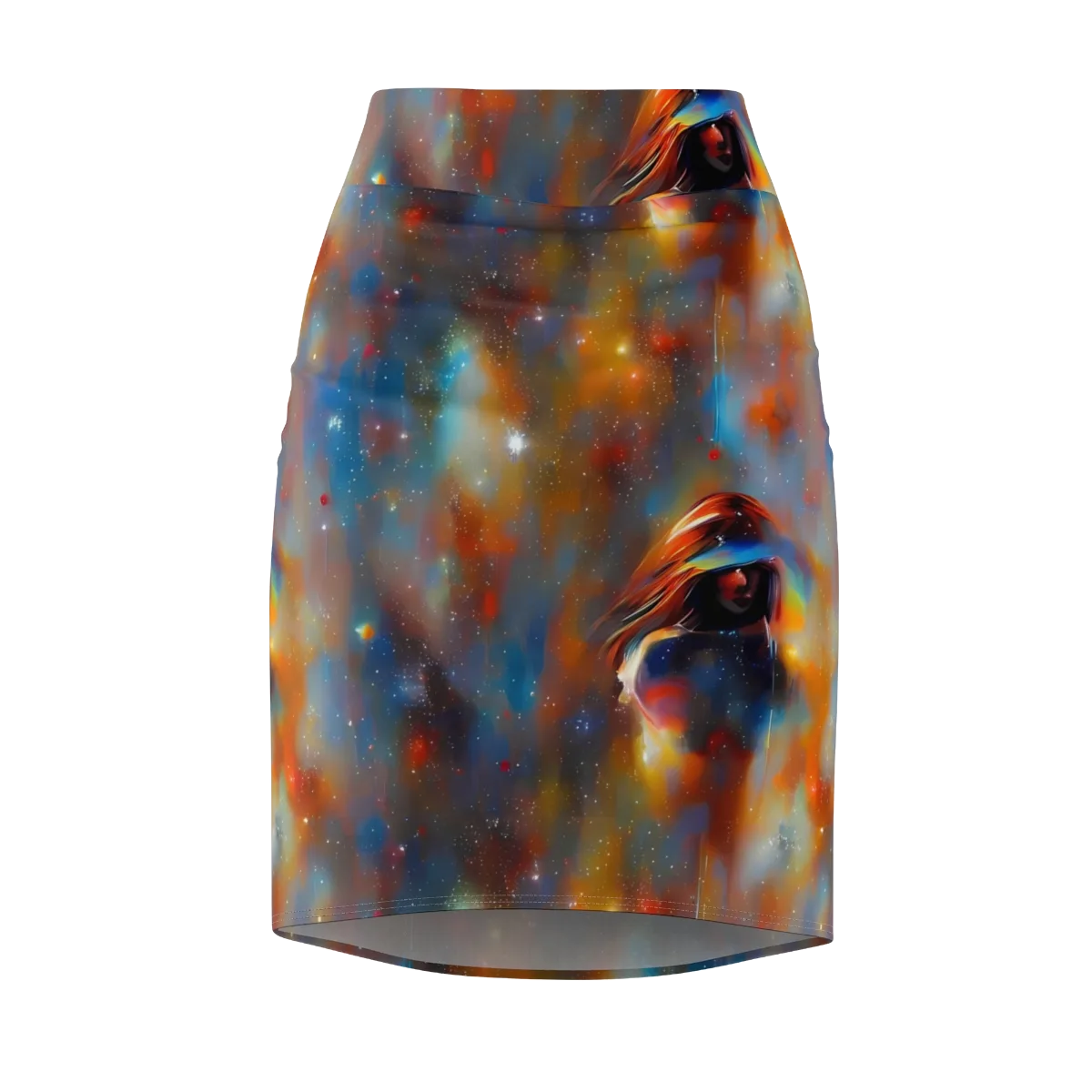 Asterglow Veil on Pencil Skirt — Front