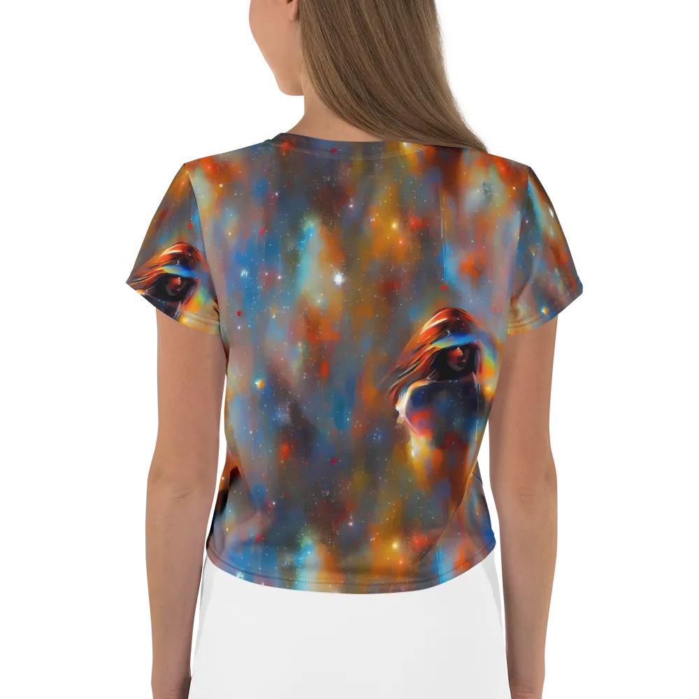 Asterglow Veil on Crop Tee — Back