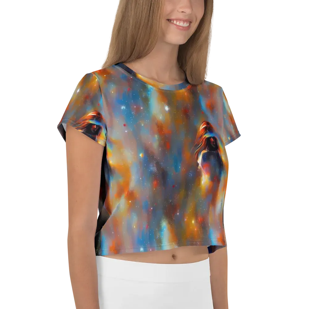 Asterglow Veil on Crop Tee — Right