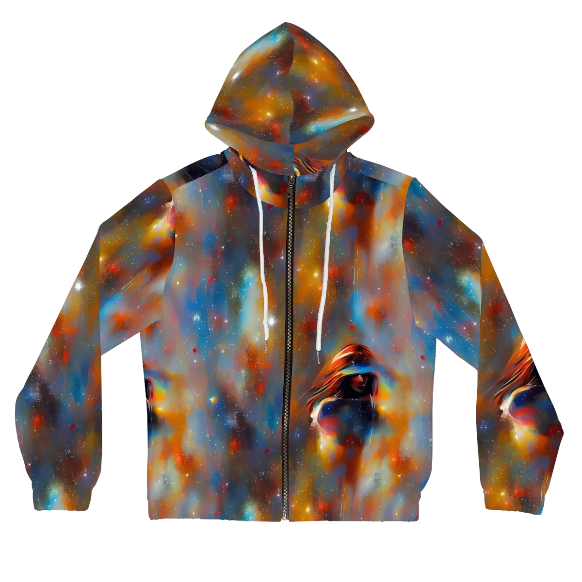 Asterglow Veil on Women's Full-Zip Hoodie — Front