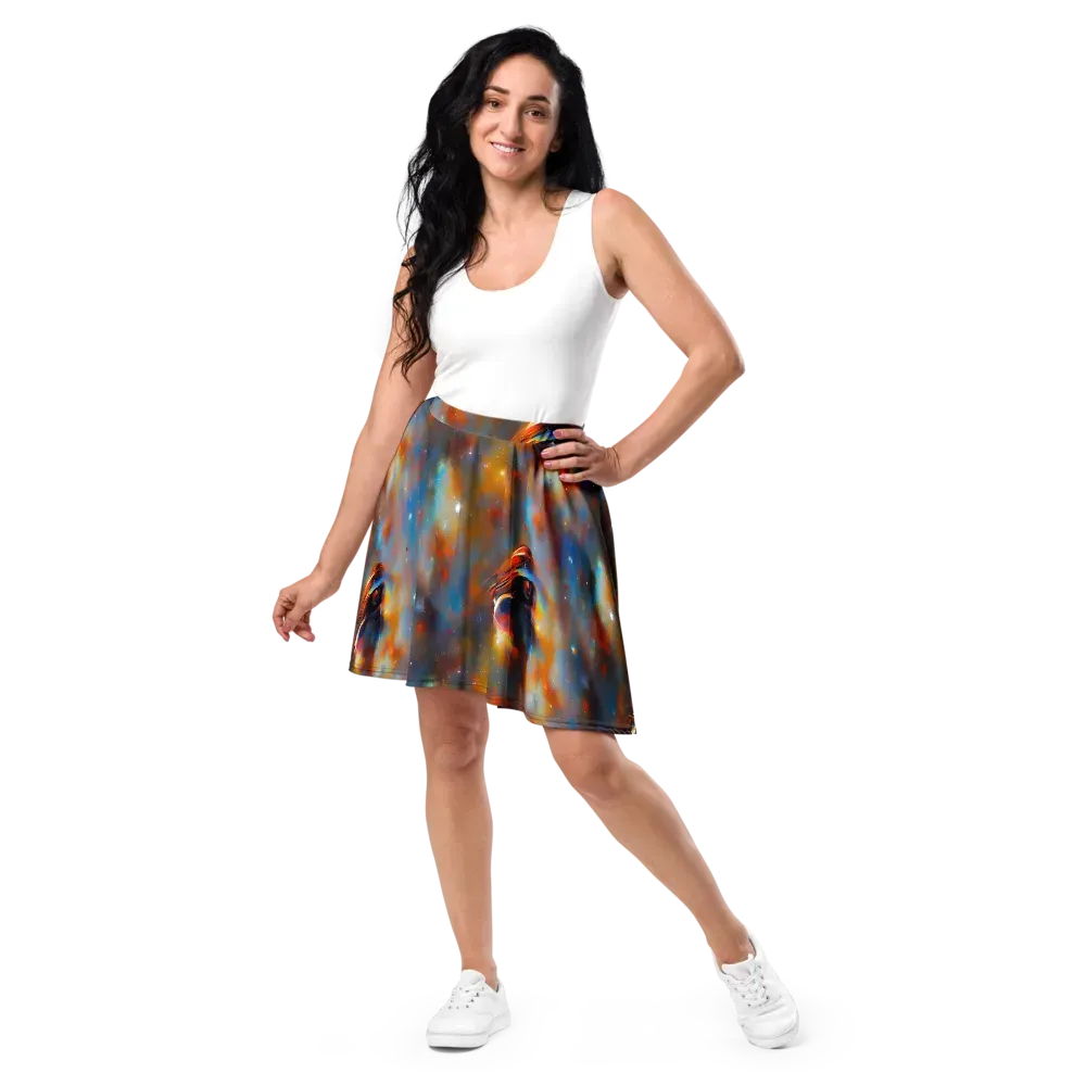 Asterglow Veil on Skater Skirt — Front