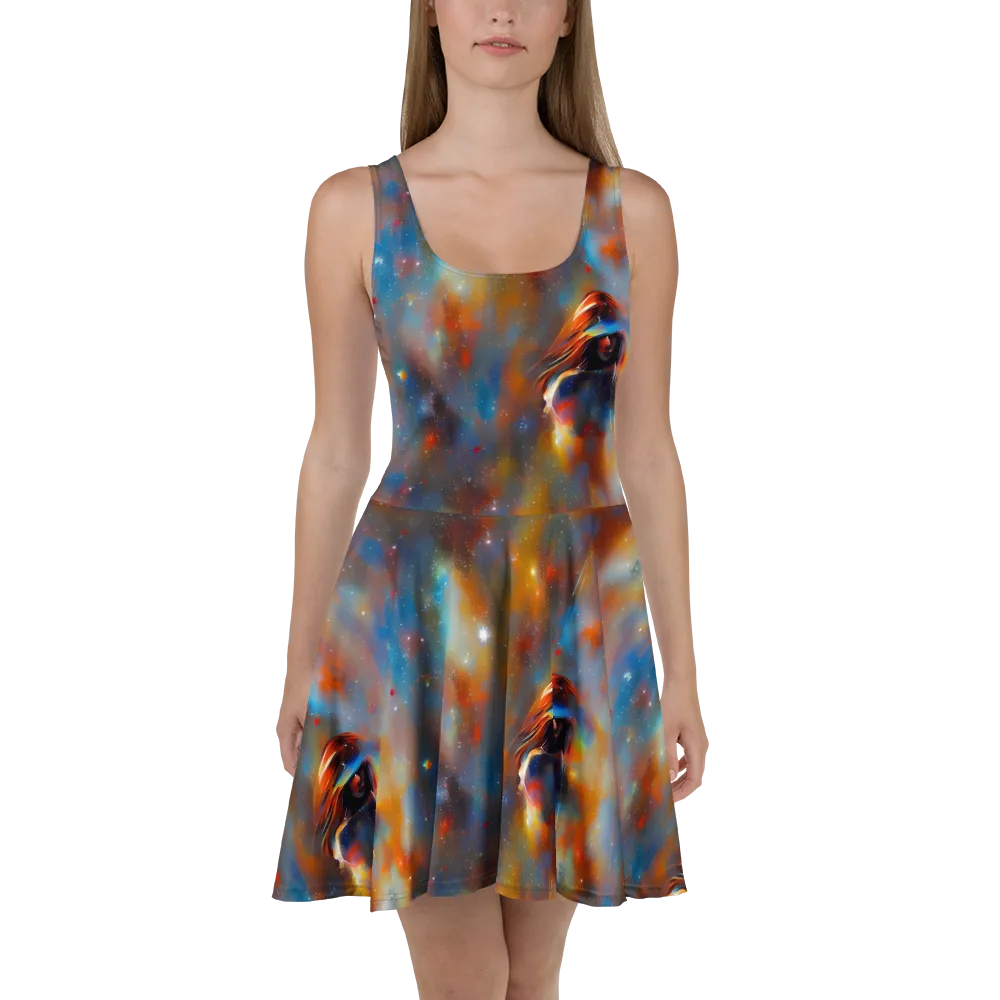 Asterglow Veil on Skater Dress — Front