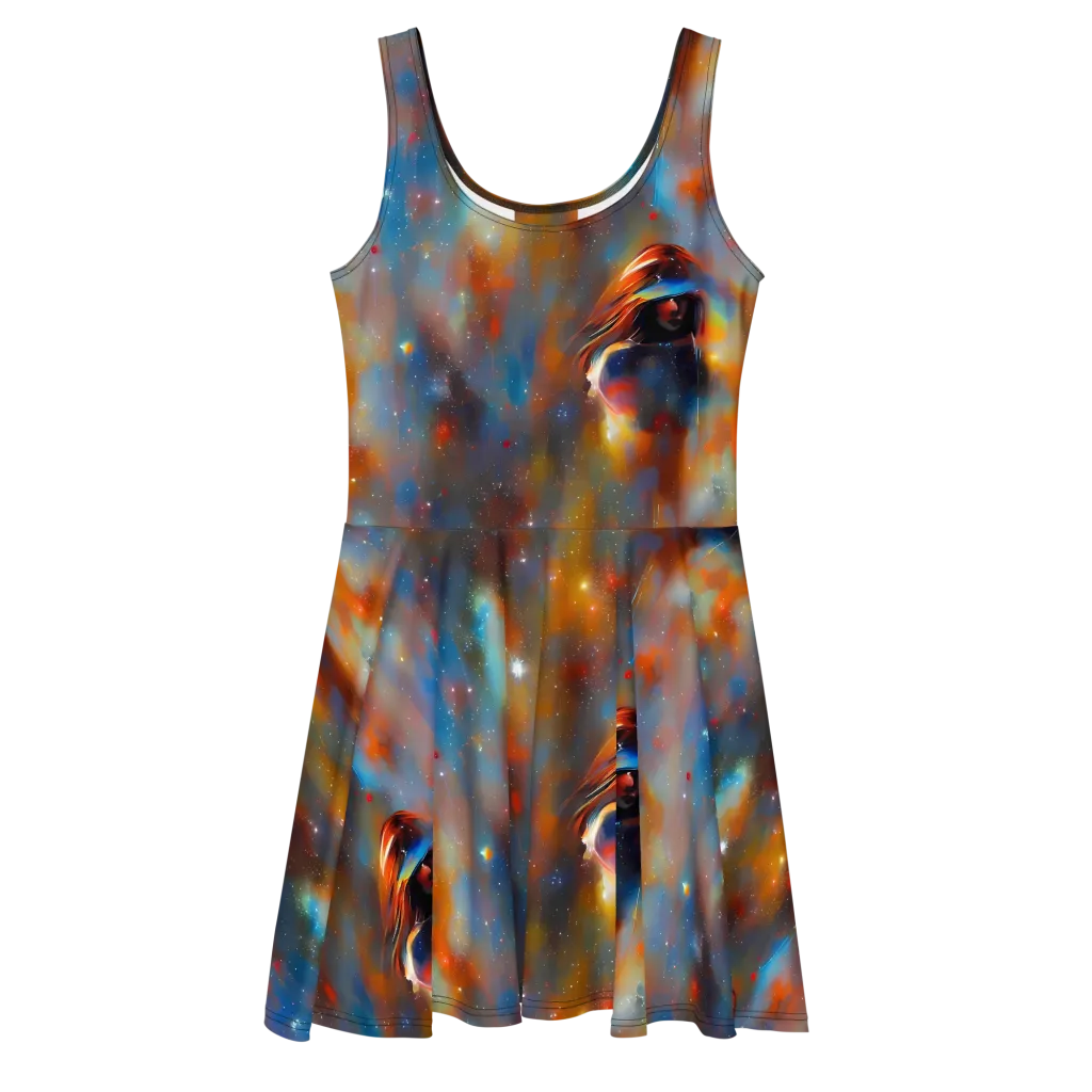 Asterglow Veil on Skater Dress — Front